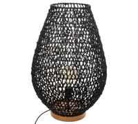 Atmosphera - Lampe à Poser en métal et Socle en Bois H 55 cm