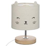 Lampe enfant chat gris H21cm - Atmosphera createur d'interieur - Gris