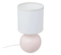 Atmosphera - Lampe céramique timéo h25cm rose clair