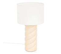 Atmosphera - Lampe à poser noly céramique beige h44cm