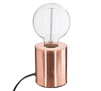 Atmosphera - Lampe à Poser Saba D 9 x H 10,5 cm, Métal, Style Contemporain, Douille E27 - Pour Chevet, Bureau, Salon