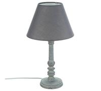 Atmosphera Lampe à Poser - Style Charme - Coloris Gris patiné