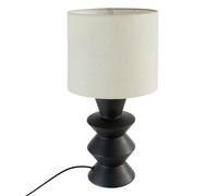 Atmosphera - Lampe à poser yulia noir h40cm