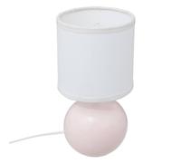 Atmosphera - Lampe céramique timéo h25cm rose clair