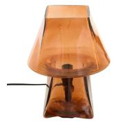Atmosphera - Lampe champignon elita h.26cm en verre ambre