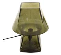 Atmosphera - Lampe champignon elita h.26cm en verre vert