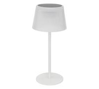 Atmosphera Lampe à poser d'extérieur Katy LED H 30 cm Blanche – Solaire & USB