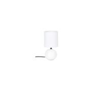 Atmosphera - Lampe céramique - Timéo - Blanc mat - H25cm