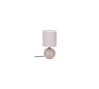 Lampe céramique ""Timéo"" gris taupe mat H25cm - Atmosphera Créateur d'intérieur