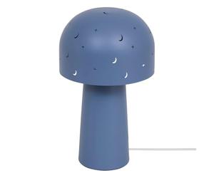 Atmosphera - Lampe droite champignon starry h.27cm bleu