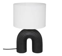 Atmosphera - Lampe Eidel - métal et céramique - noir - H40-5 cm