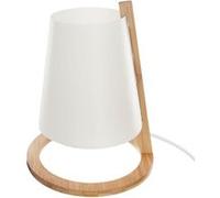 Lampe en bambou Scandi - Diam. 20 cm - Blanc