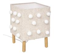 Atmosphera Lampe enfant pompons - Beige