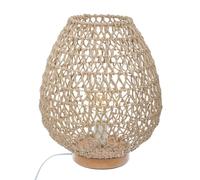 Atmosphera Lampe à poser Etel métal et papier H36 cm beige