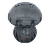 Atmosphera - Lampe LED Sans Fil à Piles Malu Bleu - Design Champignon en Verre Texturé - Lumière Douce 6 Lumens - Autonomie 100h - H.15,5cm
