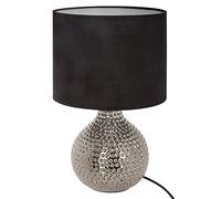 Atmosphera - Lampe Mozo argent - céramique H38 cm