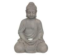 Atmosphera - Lampe Solaire Bouddha en magnésie H 43 cm