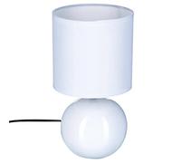 Atmosphera - Lampe Timeo blanche - céramique H25 cm