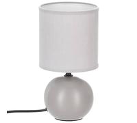Atmosphera - Lampe Timeo gris mat - céramique H25 cm