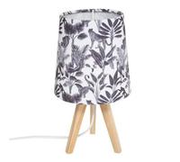 Atmosphera - Lampe trépied enfant Jungle - noir et blanc H24 cm