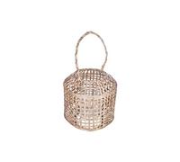 Lanterne en bambou ethnique Nomade - H. 28 cm - Beige