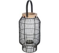 Atmosphera - Lanterne en métal ethnique Allure Ethnique - H. 31 cm - Noir - ETNIK Noir G