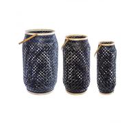 Atmosphera Lanternes bambou "Cross" (Lot de 3)