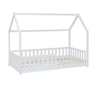 Lit cabane enfant Bosco blanc 90x190cm - Atmosphera Créateur d'intérieur