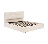 Atmosphera - Lit Coffre SOA rectangulaire 160x200cm Blanc