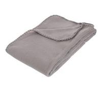 Lot 2x Plaid polaire - 125 x 150 cm - Gris