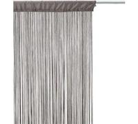 Lot de 2 rideaux fils décoratifs - 90 x 200 cm - Gris