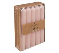 Atmosphera - Lot de 10 bougies bâtons - rose clair - 45g