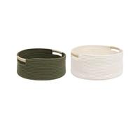 Atmosphera Lot de 2 paniers de rangement - Multicolore