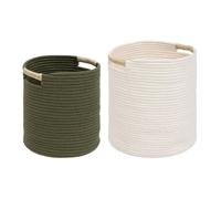 Atmosphera Lot de 2 paniers de rangement - Multicolore