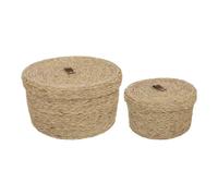 Atmosphera lot de 2 paniers de rangement - Naturel