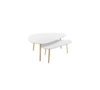 Atmosphera - Tables gigognes Mileo Blanches