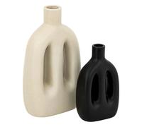 Atmosphera Lot de 2 vases Inuit Dreams - Beige