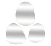 Atmosphera - Lot de 3 Miroirs Muraux LIDA Forme Organique, Doré, H 47 cm - Décoration pour Salon, Entrée, Chambre