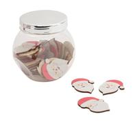 Atmosphera - Lot de 30 Accessoires de Bocal père noël en Bois