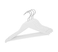 Atmosphera - Lot de 4 cintres en Bois L32cm Blanc