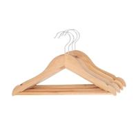 Atmosphera - Lot de 4 Cintres Enfant en Bois, 30 x 19 cm - pour Penderie et Armoire de Chambre