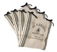 Atmosphera Lot de 4 Galettes de chaises matelassées avec Attaches - 40 x 40 cm - Style Bistrot - Coloris Lin et Gris