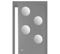 Atmosphera - Lot de 4 Miroirs Ronds adhésifs D20cm