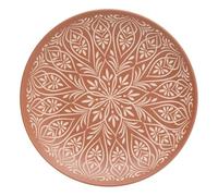 Lot de 6 Assiette plate Ines D27cm terracotta - Atmosphera Créateur d'intérieur