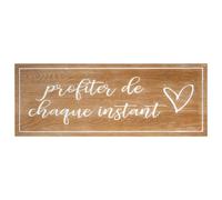 Atmosphera Déco murale manuscrite en bois 80 x 30 cm