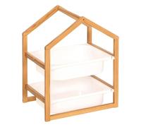 Atmosphera Meuble de rangement 2 bacs - Blanc