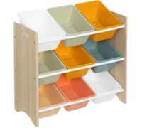 Atmosphera Meuble de rangement enfant Iduna 60x29 5x66 cm 9 cubes amovibles multicolores