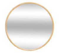Atmosphera - Miroir Mural Rond Kim, Cadre en Bois Clair, Diamètre 75 cm - pour Entrée, Salon, Chambre