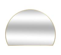 Atmosphera - Miroir Mural Demi-Lune Alice 90 x 65 cm, Cadre en Métal, Fixation Horizontale ou Verticale - pour Entrée, Chambre, Salle de Bain