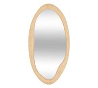 Atmosphera - Miroir Mural Laia Forme Organique - Beige, 114 x 58 cm, Cadre en Corde - pour Entrée, Chambre, Salon